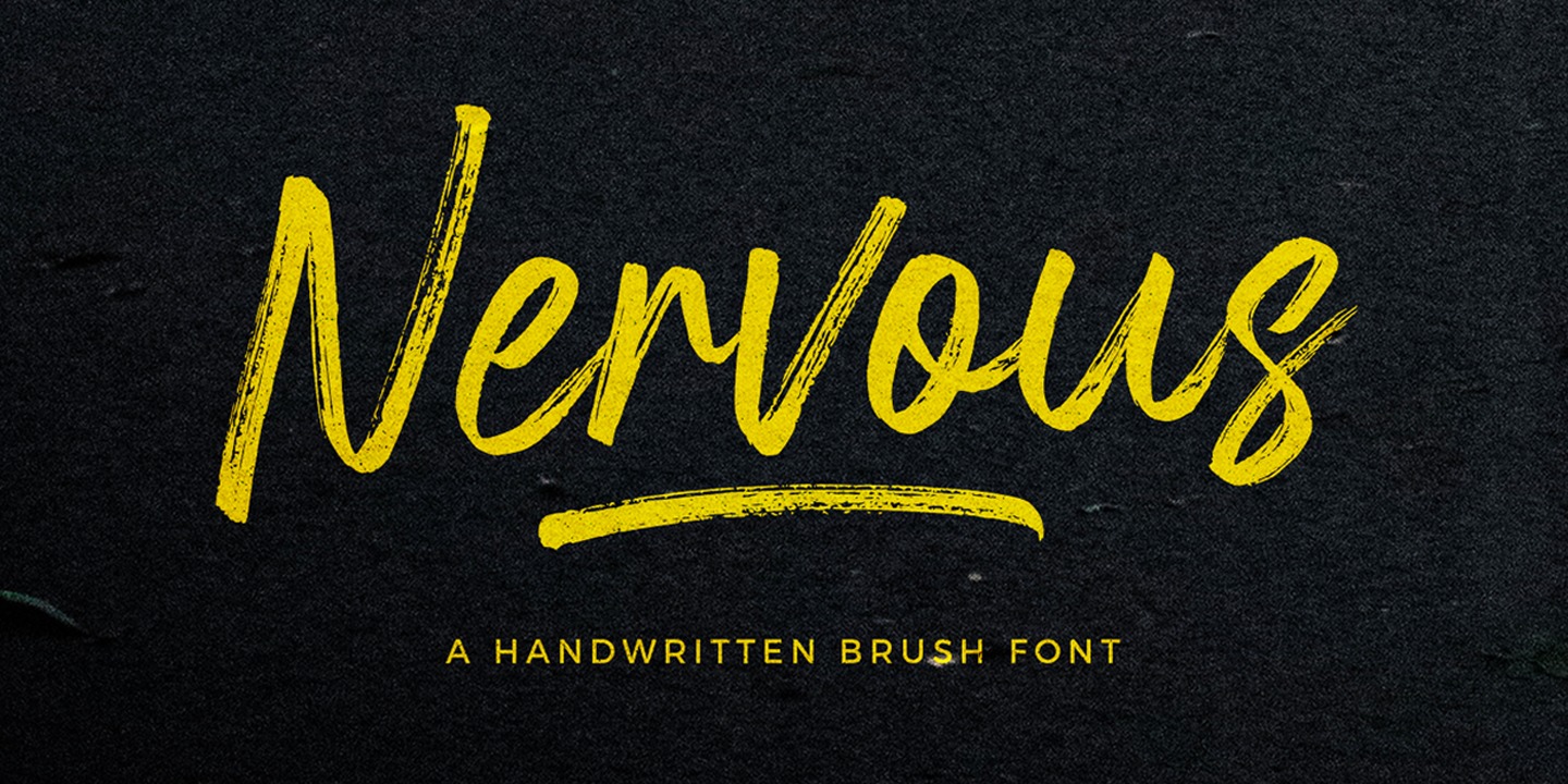 Nervous Font preview
